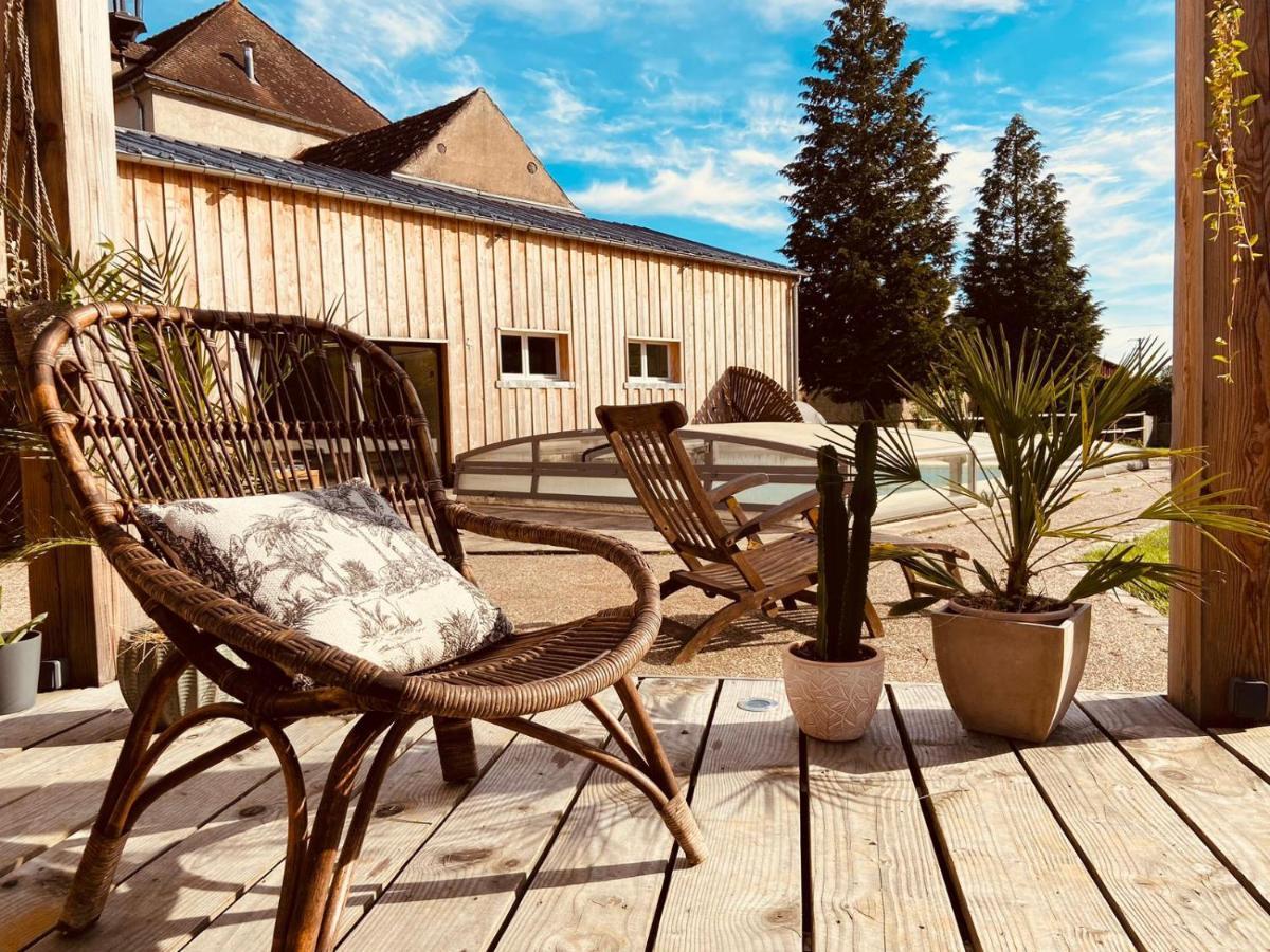 Pool House-L'Hirondelle De Sermizelles- Grand Jardin, Calme Et Nature Aux Portes Du Morvan Экстерьер фото